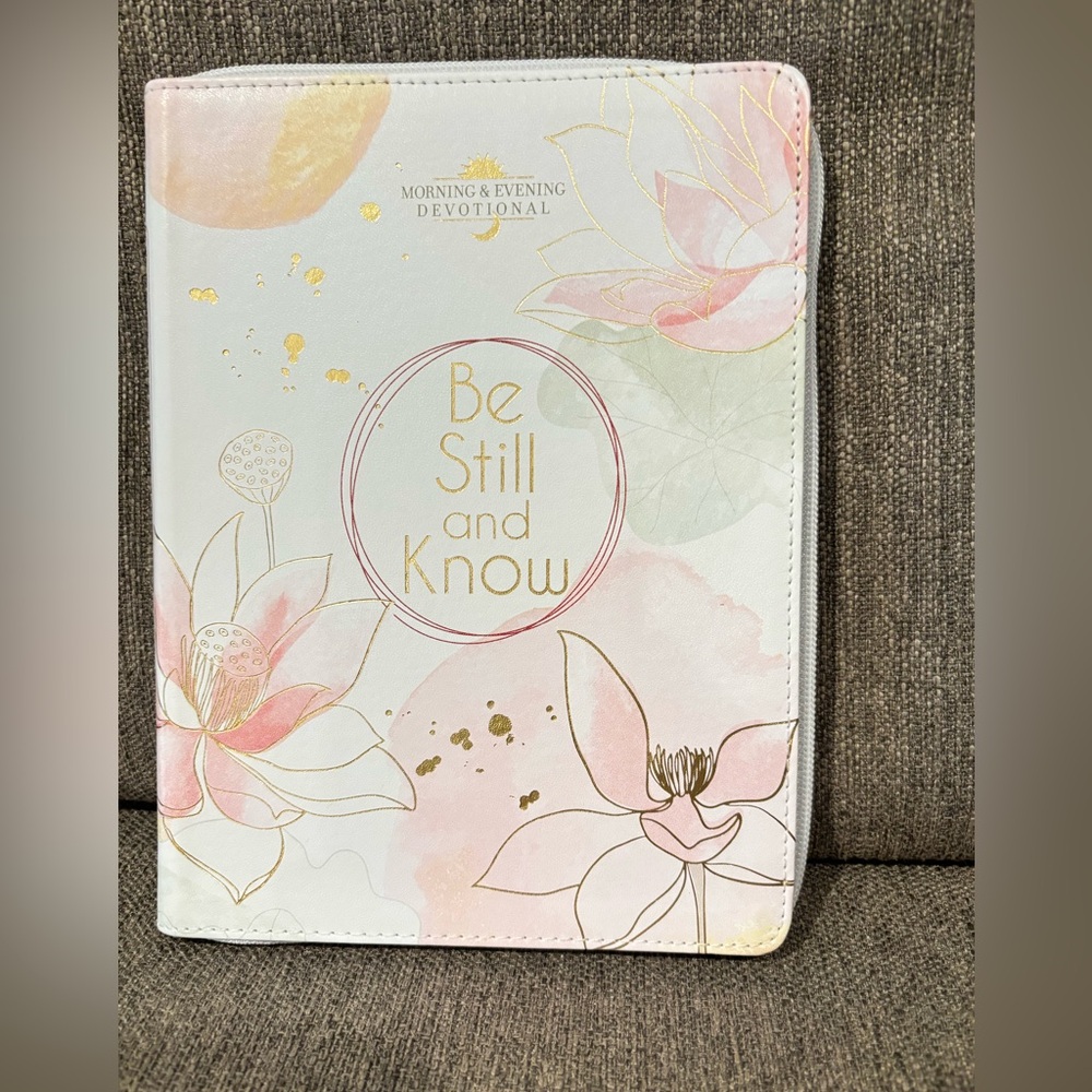 Floral Leather-like Devotional Book